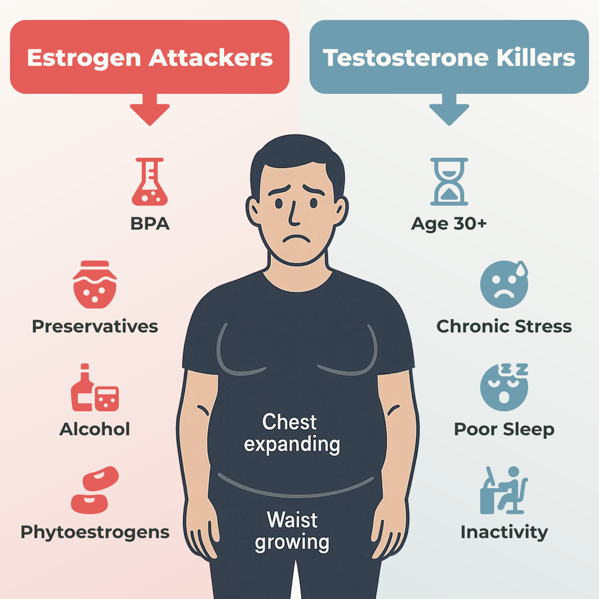 Your Body Is Turning Testosterone into ‘Estrogen’ (+ how to fix it easily)