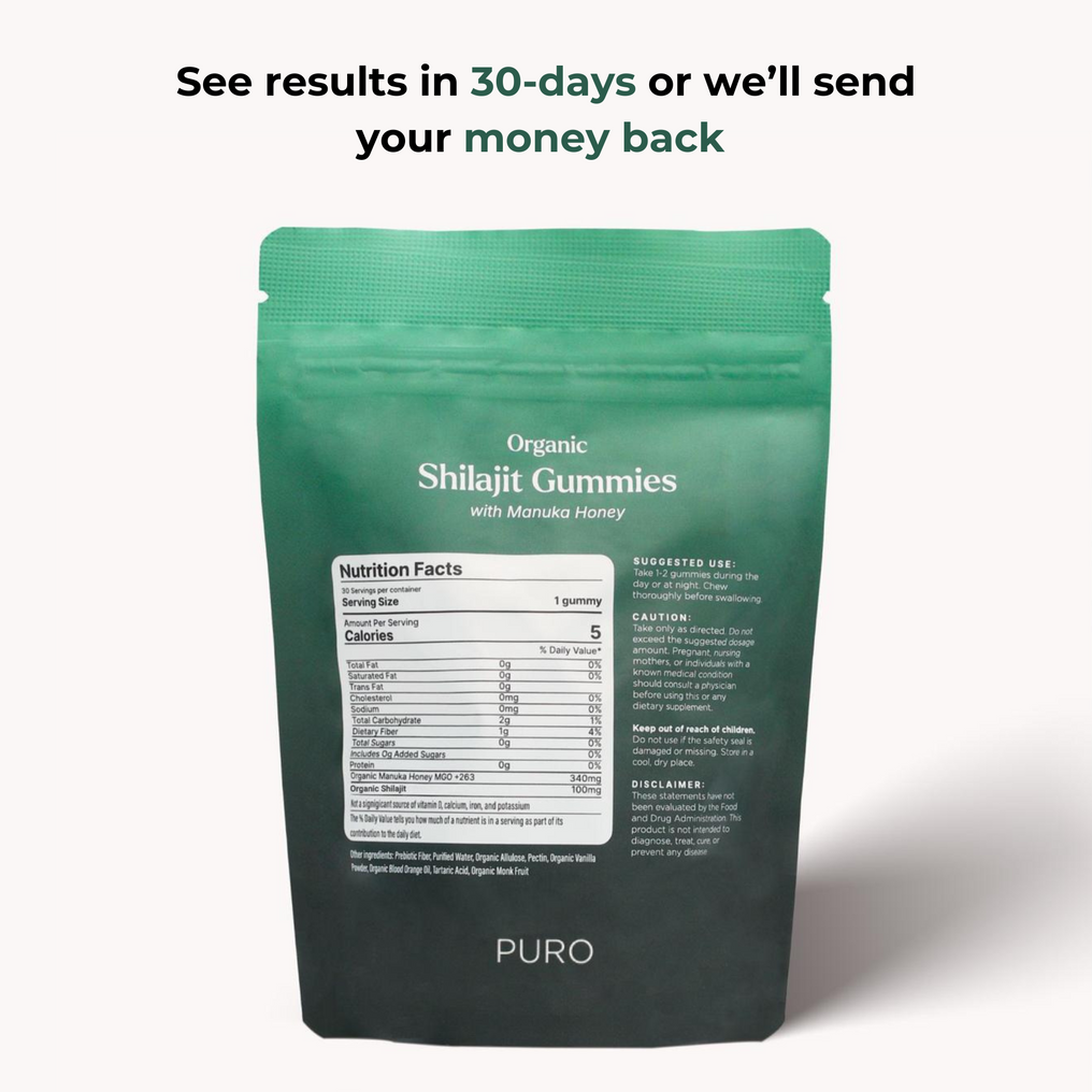 Organic Shilajit Daily Gummies